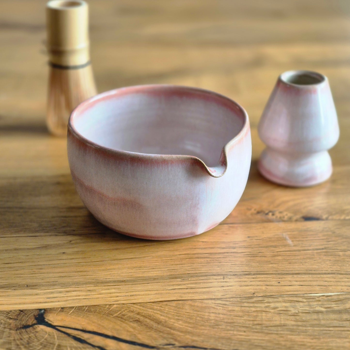 Rankų darbo matcha puodelis